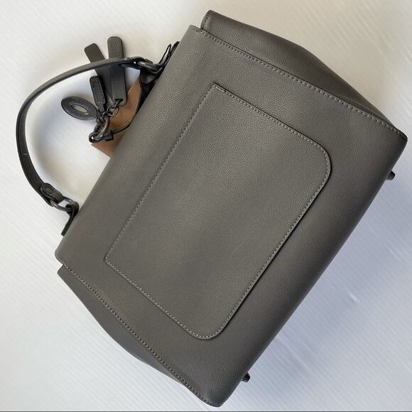 🆕 Steve Madden Baviana Satchel in charcoal arm bag NWT - Picture 12 of 16